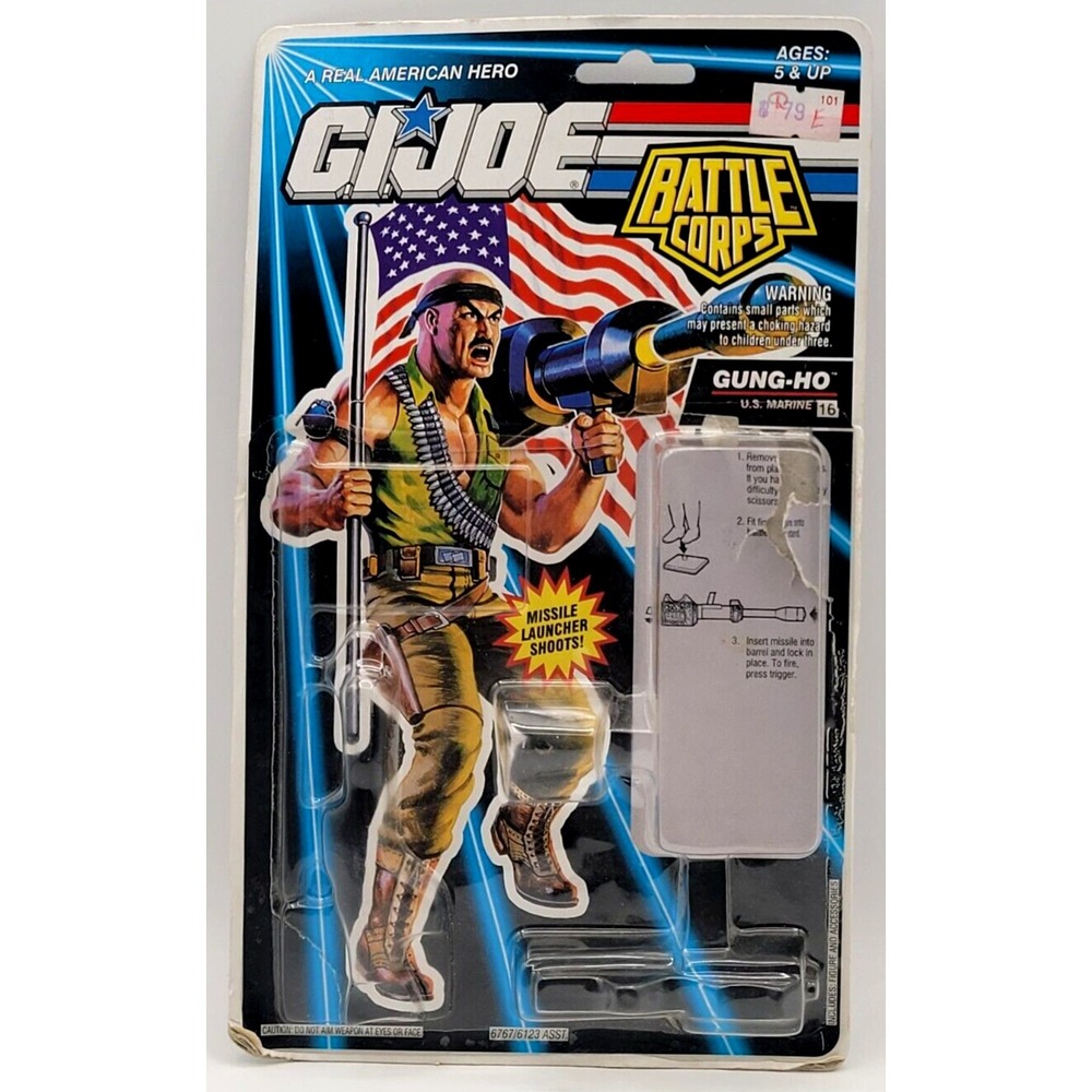 GUNG-HO BATTLE CORPS G.I. JOE FULL CARD BACK UNCUT FILE CARD W/ BUBBLE